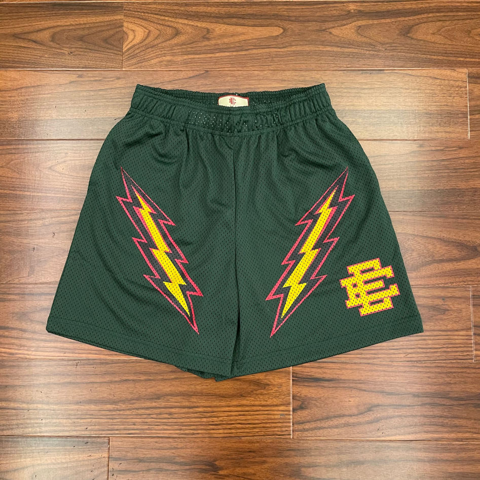 Green LightningAngelKingEEBasicShort Basketball pants motion leisure time motion shorts men and women Same