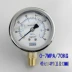 YN-60 chống sốc đồng hồ đo áp suất chân không áp suất âm áp suất dầu thủy lực không khí áp suất nước 25MPA/250 KG 1/4PT thép không gỉ 