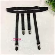 Duckbill khóa kim loại Duckbill clip garter dây đeo vớ cotton vớ đầu gối sling clip garter clip dày vớ mỏng - Nịt Tất