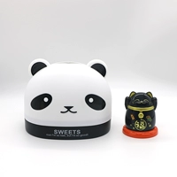 Черная панда бумажная коробка