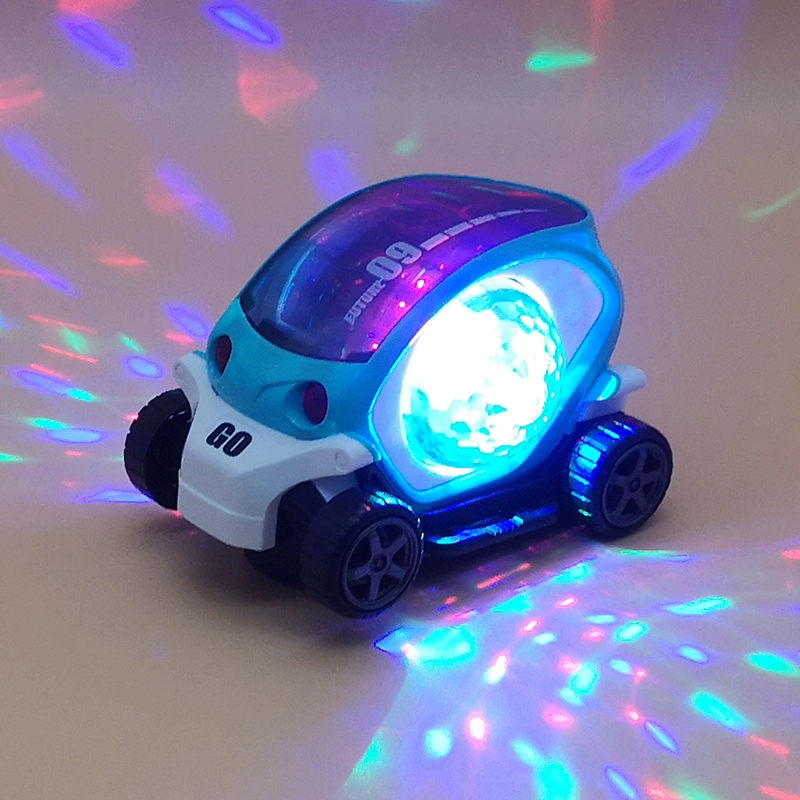 Trẻ em xe điện đồ chơi phổ bánh xe ánh sáng nhạc bé trai và bé gái 1-2-3 tuổi bé phim hoạt hình xe đồ chơi - Đồ chơi điều khiển từ xa