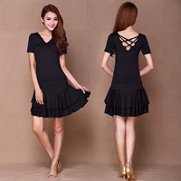 Black 2008 Short -Sleeved+Black 3029 Двухветная юбка