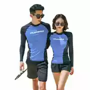 Bộ đồ bơi dài tay chia đôi bộ đồ mới phù hợp với cặp đôi bên bờ biển snorkeling lướt nhanh bộ đồ lặn mùa hè khô phù hợp với quần áo nam và nữ - Vài đồ bơi