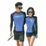 Bộ đồ bơi dài tay chia đôi bộ đồ mới phù hợp với cặp đôi bên bờ biển snorkeling lướt nhanh bộ đồ lặn mùa hè khô phù hợp với quần áo nam và nữ - Vài đồ bơi 	đồ đi biển đôi nữ