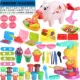 Trẻ em phở lợn máy màu đất sét plasticine không độc hại công cụ khuôn đặt handmade siêu nhẹ đất sét cô gái đồ chơi - Đất sét màu / đất sét / polymer đất sét,