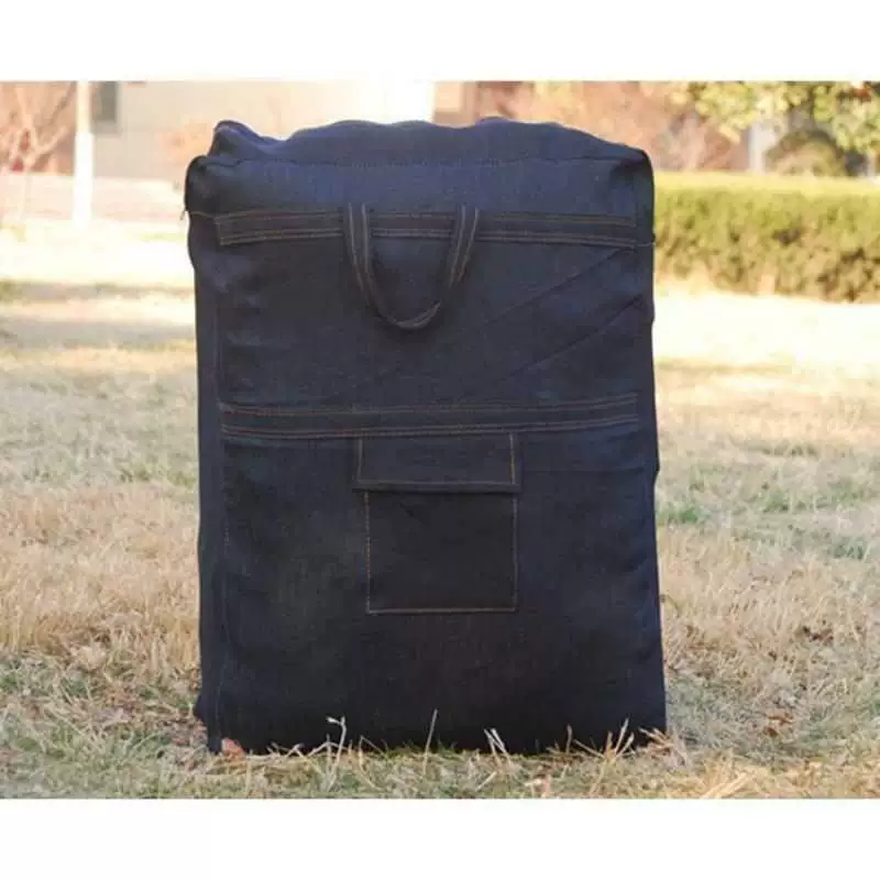 Phong cách mới ba lô denim túi du lịch túi vải di chuyển túi cực lớn dày vải duffel túi bưu kiện túi đóng gói - Túi du lịch