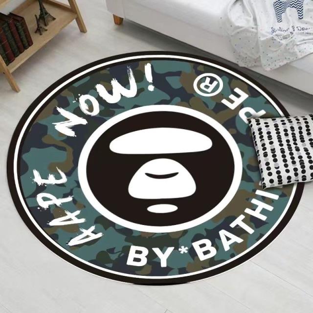 Jointlycircular Carpet mat bedroom girl ins Northern Europe household chair Cushions children non-slip Computer chair Swivel chair Mat
