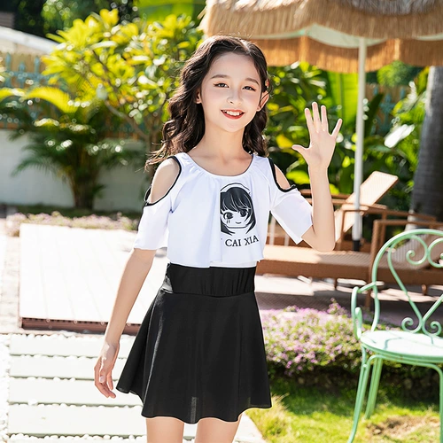 Детский купальник, наряд маленькой принцессы для школьников, подходит для подростков, в корейском стиле, в западном стиле