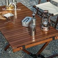Портативный стол для пикника из натурального дерева для кемпинга для стола, стульчик для кормления