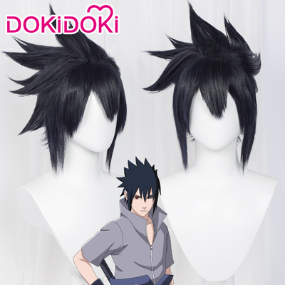 taobao agent Dokidoki pre -sale Naruto cos Uchiha Sasuke cosplay wigs blue black anti -war