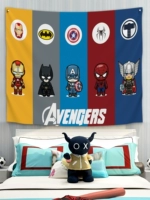 Мстители, гобелен для детской комнаты для кровати, украшение, Марвел, Человек-паук, Железный Человек