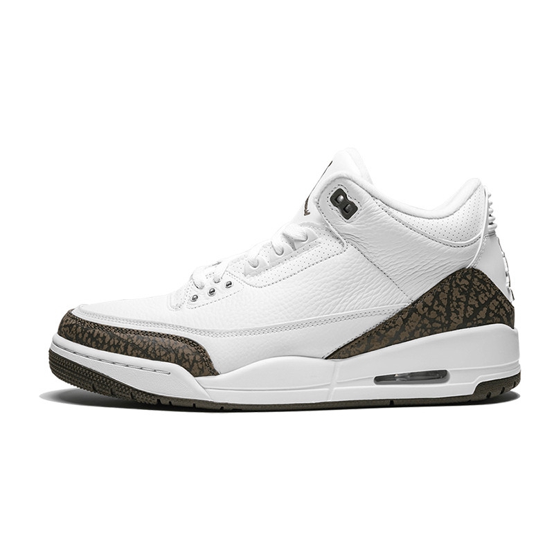 Aj3 MochaRetrojordanik Basketball shoes AJ3 Hiroshi Fujiwara black and white cement North Carolina blue Flaming red chlorophyll Men's and women's shoes