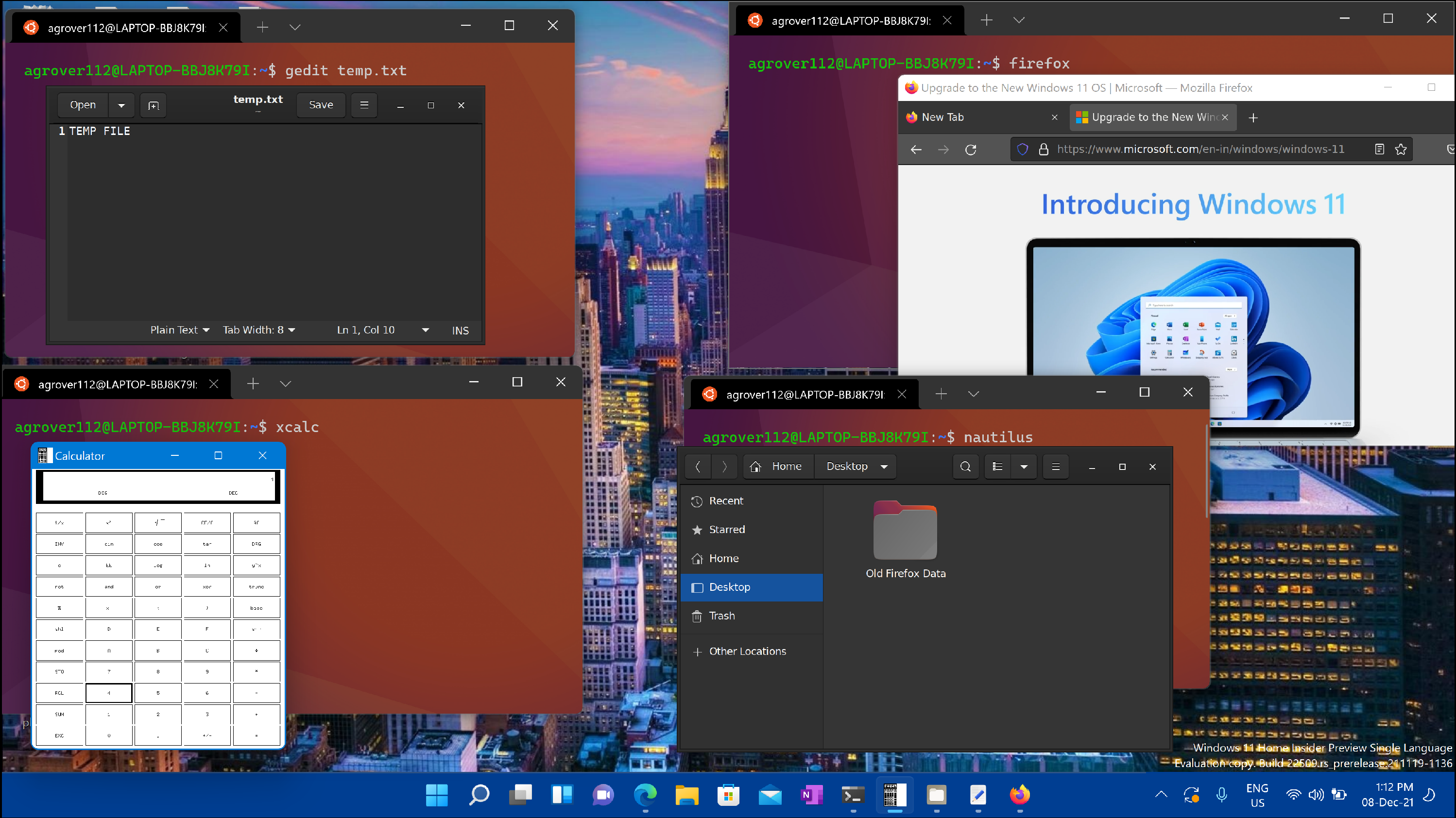 The WSL subsystem Linux virtual machine remote installation configuration debugging