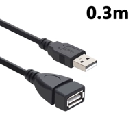 Черный удлинитель, 0.3м