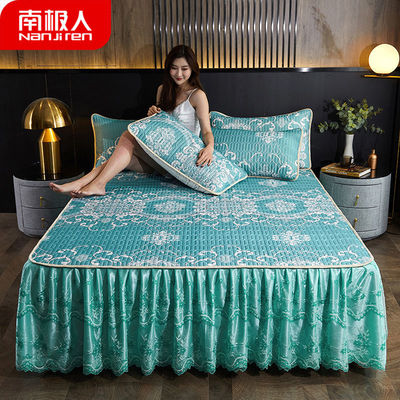 南极人乳胶凉席1.8米2米三件套席子1.5米家用凉席0.9米单席子宿舍
