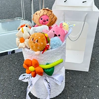 Греческий баг-гамбургский морской леск Loopy Букет из готового продукта+Послать лампу пояс для написания поздравительной карты