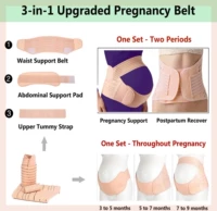 Pregnant Women Support Belly Band Back Clothes Belt Adjustab