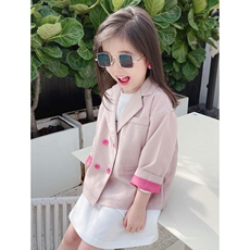 Купальник для пары 女童西装外套童装小洋气韩版上衣2022春秋新款休闲小西服外衣潮 OTHER