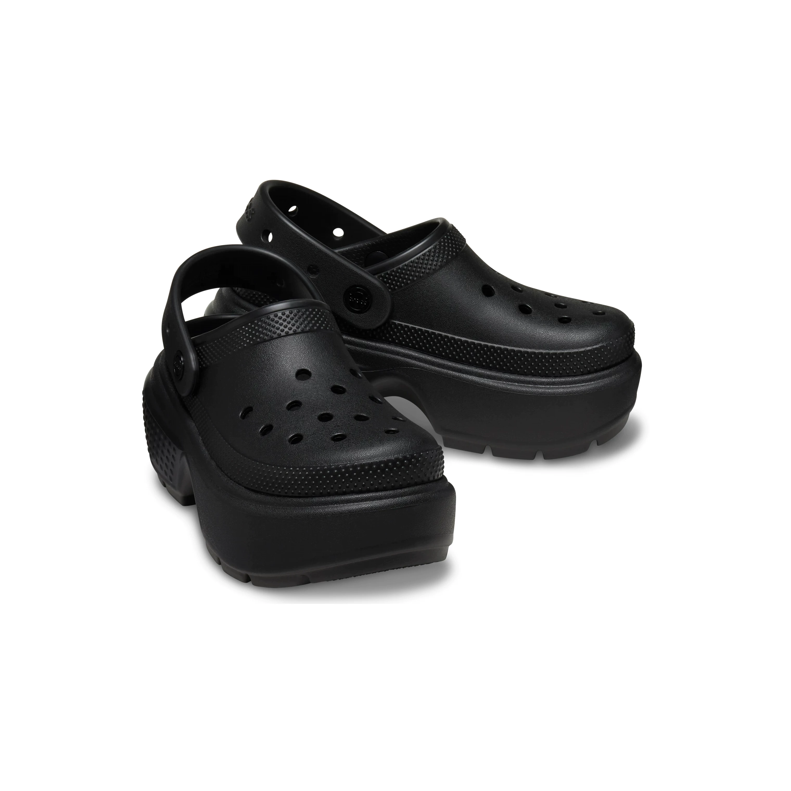 Корейская официальная прямая покупка посылка CROCS дырчатые туфли мужские и женские классические STOMP высокие каблуки 6,9 см