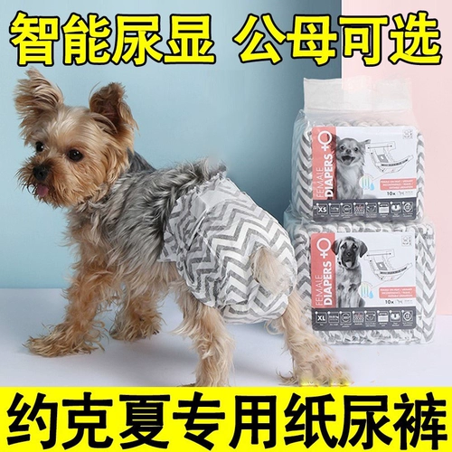 Yorkshine Diapers Dog Dog Physicological штаны Женщины собаки менструальная тетя артефакт Gongyu Специальная моча не влажная