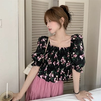 Эластичный топ черный