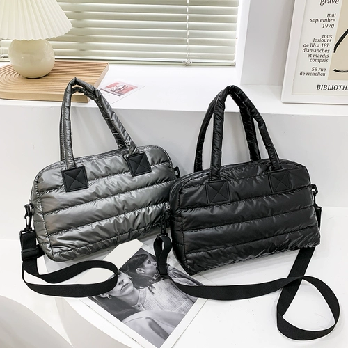 Модная Quiltd хлопковая мягкая мешка Nylon Messenger Women Women Larg