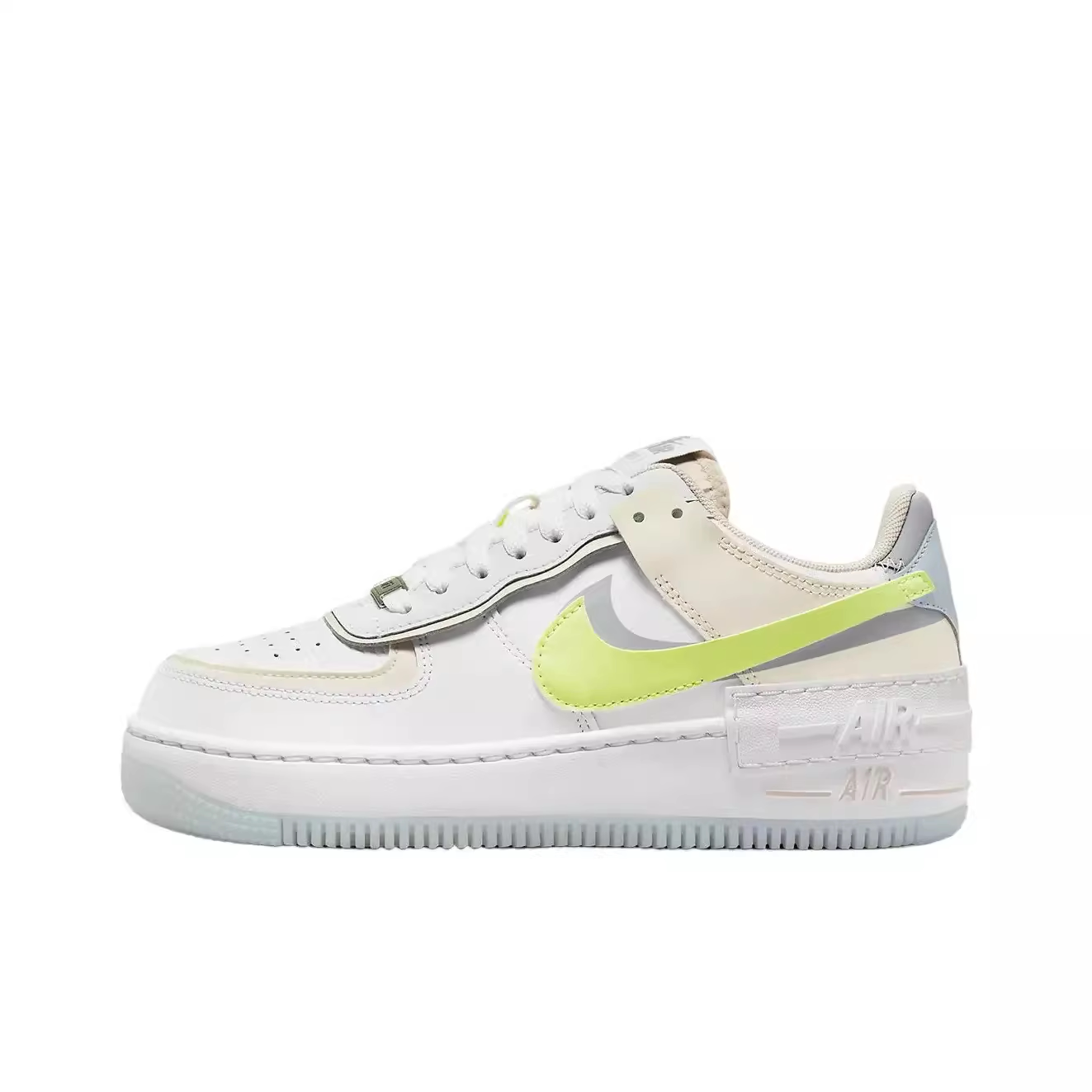 Nike Air Force 1 Shadow Nike женские кроссовки AF1 Air Force No. 1 бело-зелёные кроссовки FB7582-100