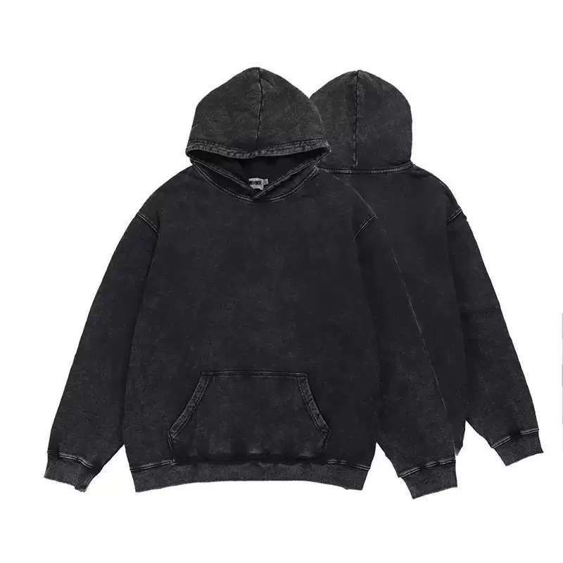 Винтажная толстовка мужчинам и женщинам черная хлопковая худи ie SWEATSHIRT HIGH