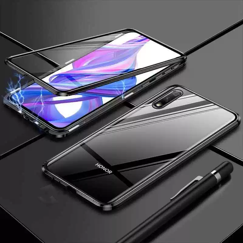 Роскошные 2-ки магнитные двойные чехлы на переднюю панель для Huawei Honor 8X
