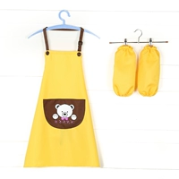 Желтый фартук, юбка, нарукавники