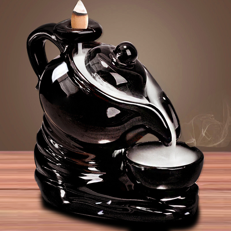 Teapot LifeLarge Backflow Incense burner new pattern originality household indoor Viewing sandalwood Line censer Tea ceremony ceramics Aromatherapy furnace Ornaments