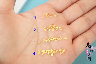 taobao agent Metal epoxy resin flower-shaped, doll, hair accessory, crown