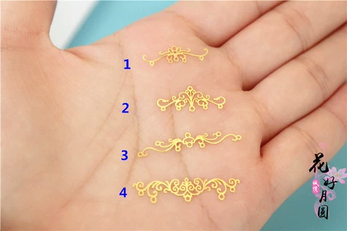 Металлическая кукла в форме цветка, глина, аксессуар для волос, корона