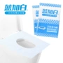 Màu xanh cộng với màu trắng chỗ ngồi nhà vệ sinh pad không thấm nước dùng một lần giấy vệ sinh giấy bà mẹ đi du lịch đơn mảnh 10 miếng - Rửa sạch / Chăm sóc vật tư túi đựng đồ trang điểm mini