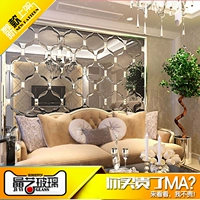 Art Glass Mirror New Modern Living Restaurant Restaurant Film and Television Gold Tea Tea