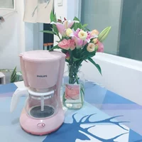 Máy pha cà phê Philips Mỹ màu hồng HD7431 tự động nhỏ giọt bình cà phê nhỏ HD7434 - Máy pha cà phê máy pha cafe rancilio