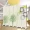 Màn hình retro châu Âu đơn giản thời trang màu xanh lá cây thanh cafe phòng khách gấp hàng rào màn hình có thể tháo rời - Màn hình / Cửa sổ khung bao cửa gỗ