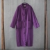 Bông văn học và vải lanh nữ retro khóa áo khoác lông dài phần dày lớn kích thước bông quilt quốc gia áo ấm - Bông Bông