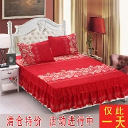 Giường váy mảnh duy nhất dày đơn giản trải giường chà nhám giường trampoline bìa đặt tấm 1.8 m 1.5 m giường trượt bảo vệ bìa
