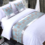 Khách sạn khách sạn bộ đồ giường vải cao cấp khách sạn giường khăn khách sạn giường cờ giường đuôi pad bảng cờ trải giường