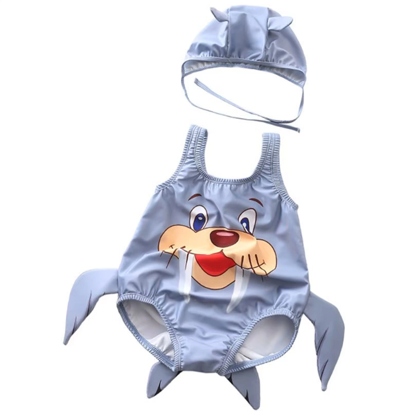 0123 áo tắm trẻ em nửa tuổi một hoặc hai trẻ em nam và nữ bộ đồ bơi một mảnh cá mập em bé - Đồ bơi trẻ em