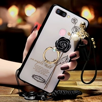 Oppor15 vỏ điện thoại di động r nữ mô hình nhỏ tươi bao gồm tất cả bao gồm chống vỡ dày bảo vệ dày với dây buộc vòng khóa khung một - Nhẫn nhẫn kim tiền