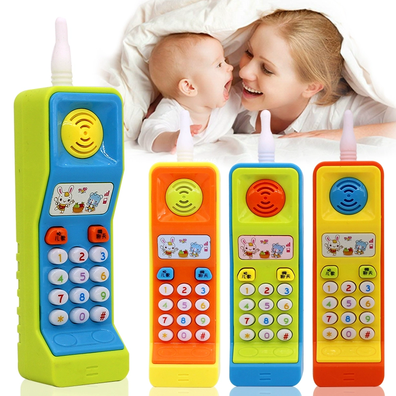 Điện thoại nghe nhạc cho bé 6-12 tháng câu đố giáo dục sớm cho trẻ 0-1-3 tuổi 2 anh lớn điện thoại di động đồ chơi - Đồ chơi âm nhạc / nhạc cụ Chirldren
