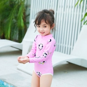Áo tắm chống nắng cho bé gái dài tay, áo tắm cho bé gái nhỏ bé 1-3 tuổi Đồ bơi trẻ em Hàn Quốc