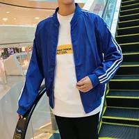 2017 mùa thu đồng phục bóng chày áo khoác Hàn Quốc phiên bản của người đàn ông tươi nhỏ của áo khoác quần áo nam casual ba-bar áo áo khoác bomber bóng chày
