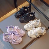 2023 летняя популярная детская спортивная обувь, дышащая обувь с одинарной сеткой для маленьких девочек, классическая однотонная повседневная обувь для мальчиков