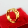 A153 Đồng mạ điện vàng Vatican Khai sáng Ming Ming Nhẫn thao túng Đàn ông và phụ nữ Mở vòng thần chú sáu chữ nhẫn kim cương nam