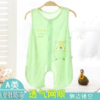 Bé onesies vest phong cách mùa hè không tay mở bé rào cản áo len siêu mỏng trẻ em điều hòa không khí quần áo thoi trang tre em