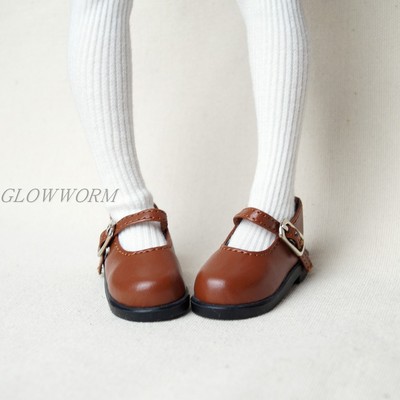 taobao agent BJD small leather shoes flat shoes 4 points 6 cents 3 points baby shoes 1/4 1/6bjd MSD SD shoes brown