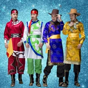 Mông cổ quần áo nam Mông Cổ người lớn mới hiện đại Tây Tạng trang phục khiêu vũ thiểu số của nam giới dresses